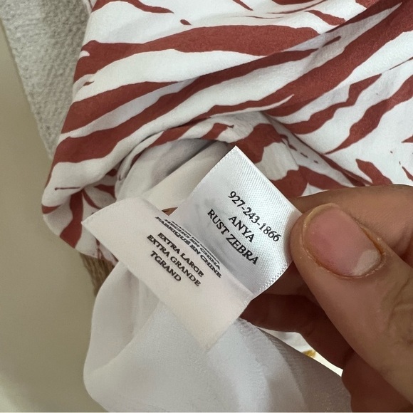 Rails Anya Zebra Print Midi Skirt - Rust zebra Orange-Brown - Size XLARGE - Picture 6 of 9